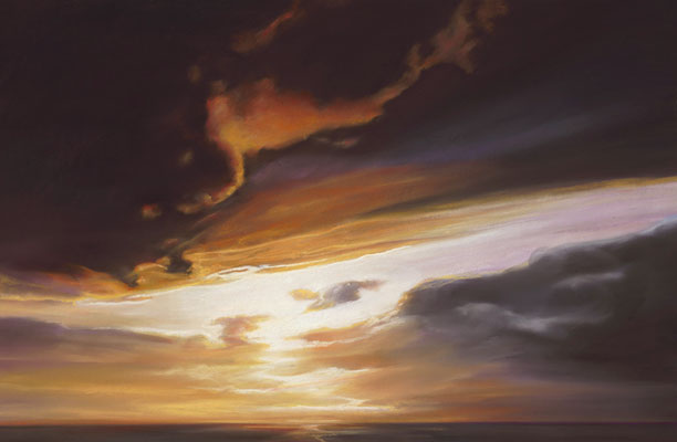Fine Art Pastel ~ Sally Phillips ~ Sunset Cliffs
