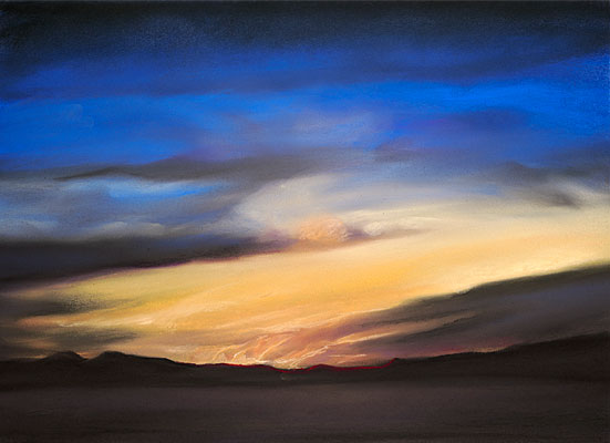 Fine Art Pastel ~ Sally Phillips ~ New Mexico Sunset