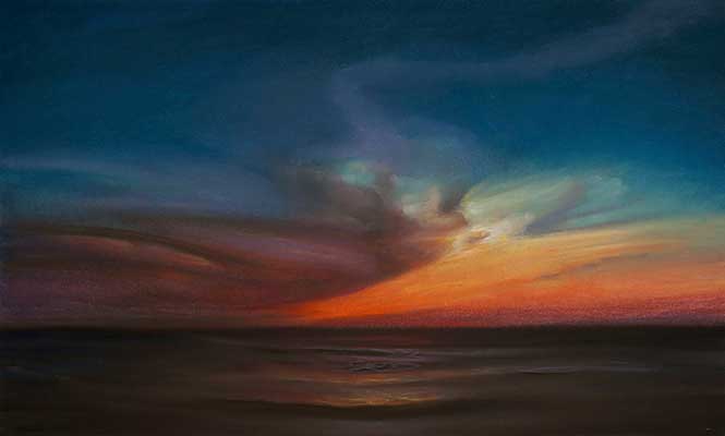 Fine Art Pastel ~ Sally Phillips ~ Coastal Sunset