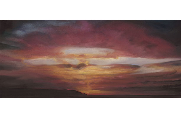 Fine Art Pastel ~ Sally Phillips ~ Red Sky